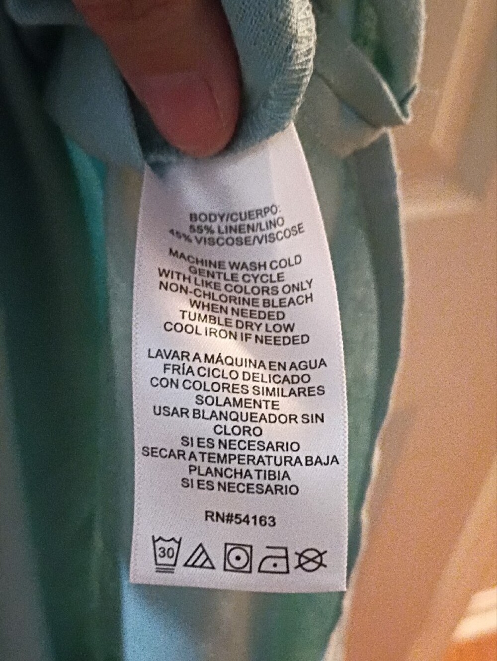 DKNY Light Aqua V-Neck Sleeveless Midi Dress - Picture 4 of 4